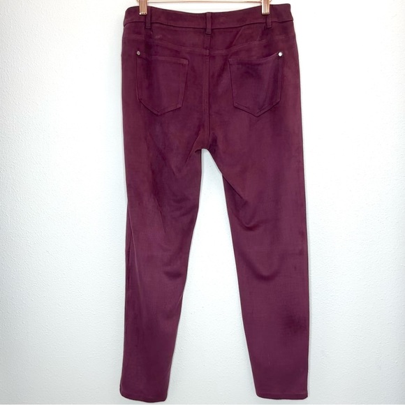 Velvety Burgundy Pant Size 8 - Picture 5 of 12